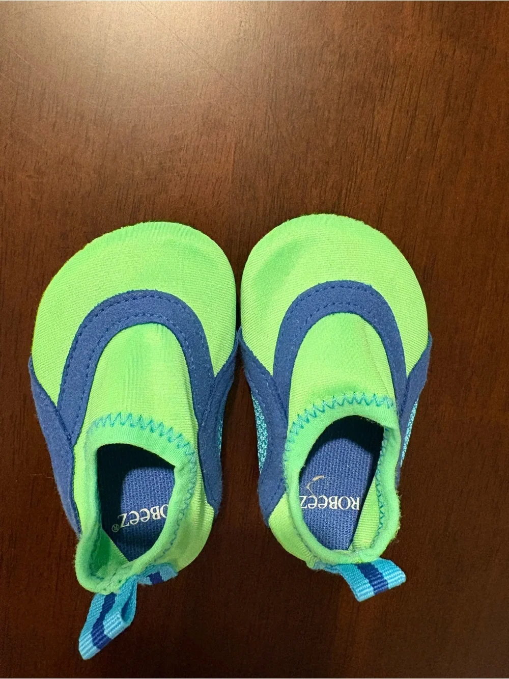 Green & Blue Kids Water Shoes by Robeez 3 aqua swim